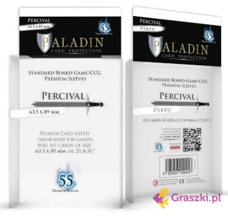 Koszulki na karty Percival Premium CCG (63,5x89), 55 sztuk | Paladin